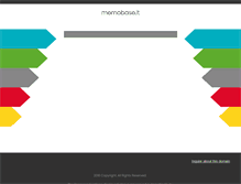 Tablet Screenshot of memobase.it